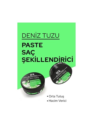 Black & Red Sea Salt Paste Saç Şekillendirici Mat Wax Medium 120 ML