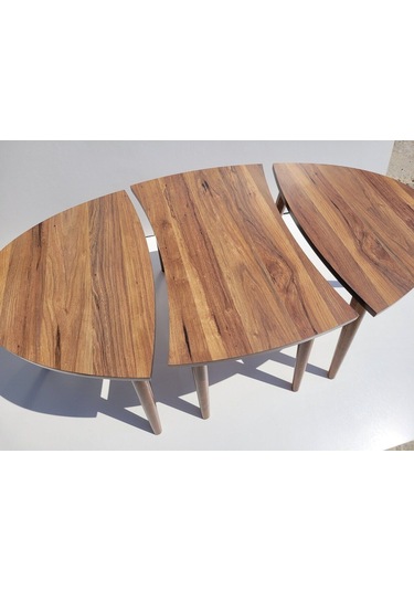 Akset Orta Sehpa Zigon Ceviz Yapboz