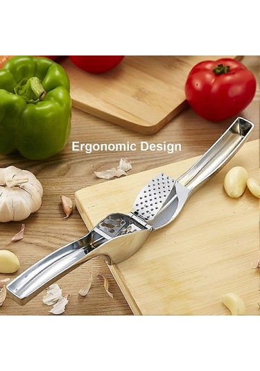 Sağlam Yapılı, Temizlemesi Kolay Sarımsak Pres Kırıcı Siyah