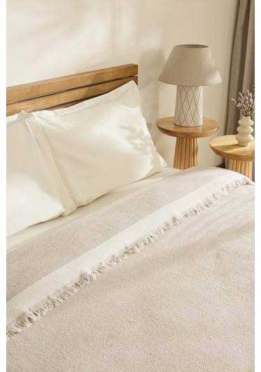 Kaşmir Home Frida Çift Kişilik Pike Bej Bej