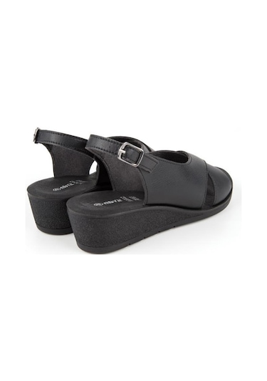 Muya Vienza 31028-001 Anatomik Taban Kadın Sandalet Siyah 36-40 001