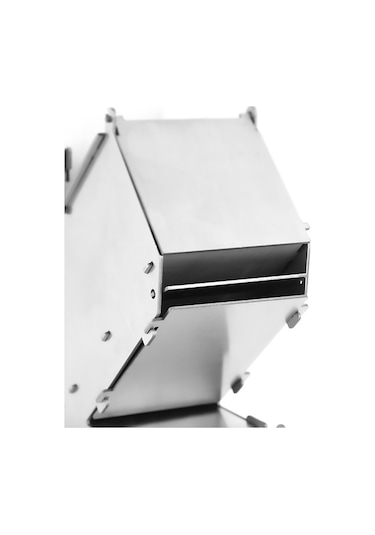 Geeksen Taşınabilir Kamp Ocağı - Çelik Yapılı, Sökülebilir, Hafif Ve Dayanıklı Gümüş