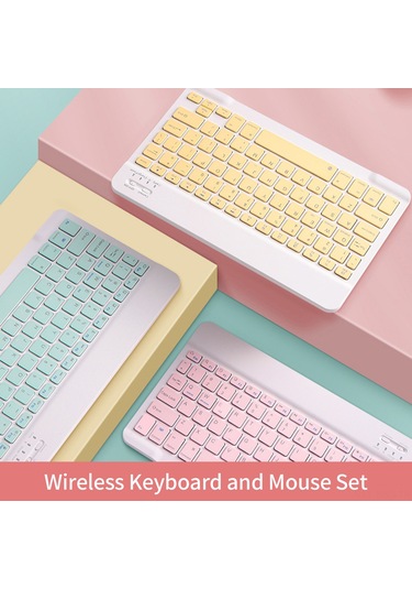 Springsun "ultra İnce Kablosuz Klavye - İphone Uyumlu, İpad Ve Bilgisayarlar İçin Uzun Pil Ömrü İle 44 Saat Kullanım"