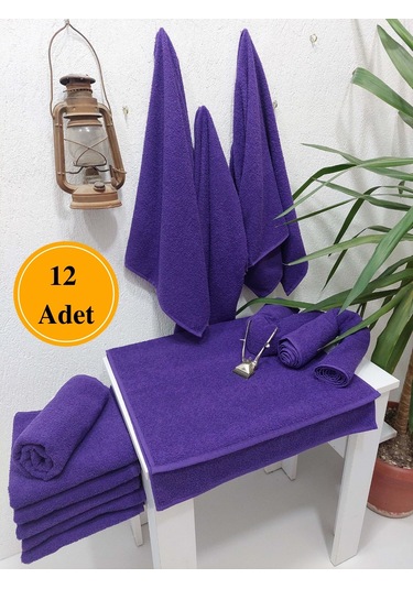 Mor Berber Havlusu Denizli 50x90 Cm 12'li