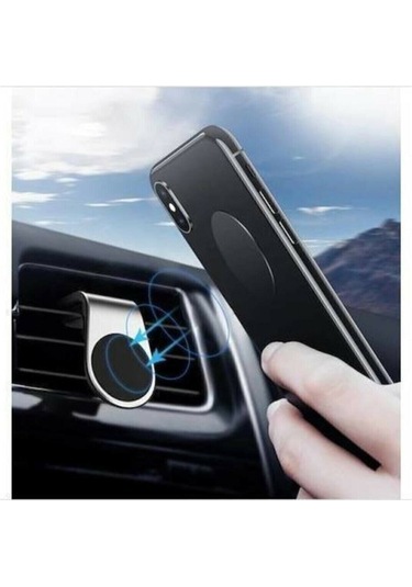 Araba Cep Telefonu Tutacağı Yeni Nesil Manyetik Telefon Tutucu Süper Güçlü Mıknatıs Mıknatıslı Siyah