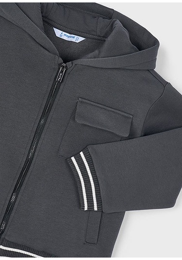 Mayoral Gri Erkek Çocuk Fermuarlı Sweatshirt 4427 Gri