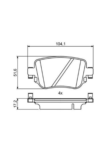 Audi A1 1.0tfsı 2015-2018 Bosch Arka Balata Wva25109
