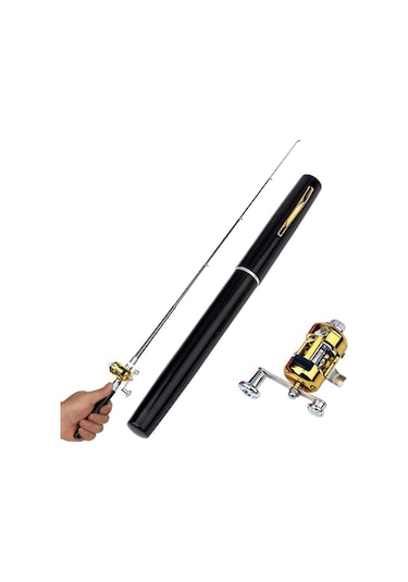 Valkyrie 1 Metre Teleskopik Mini Cep Olta Seti Kalem Kamış Olta