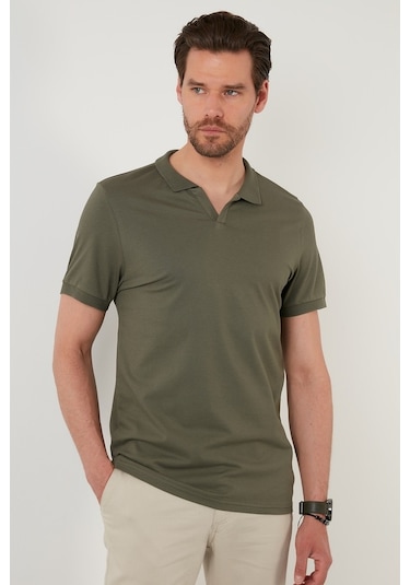 Buratti Regular Fit Pamuklu Erkek Polo Yaka T Shirt 5902141 Haki