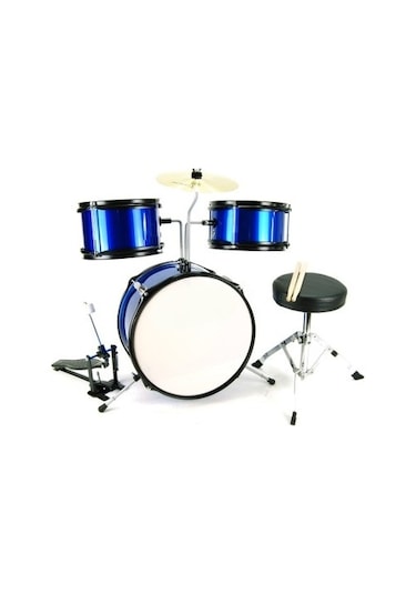 RHYTHM MAVİ RENK (3-7) YAŞ ÇOCUKLAR İÇİN AKUSTİK MİNİ BATERİ SET