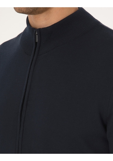 Pierre Cardin Erkek Lacivert Hırka Triko 50317409-vr033 Lacivert