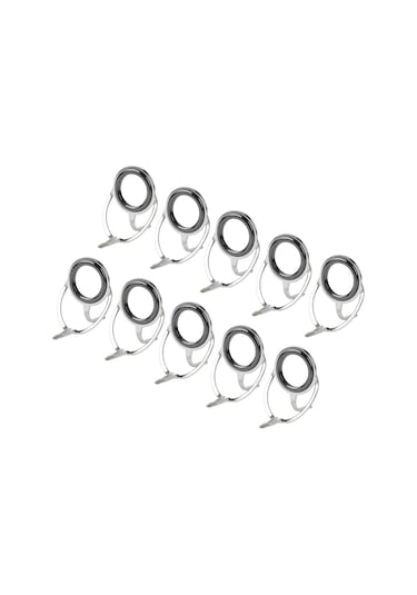 Homyl 10 Adet Seramik Halka Olta Kılavuz Ücretsiz Paslanmaz 4mm