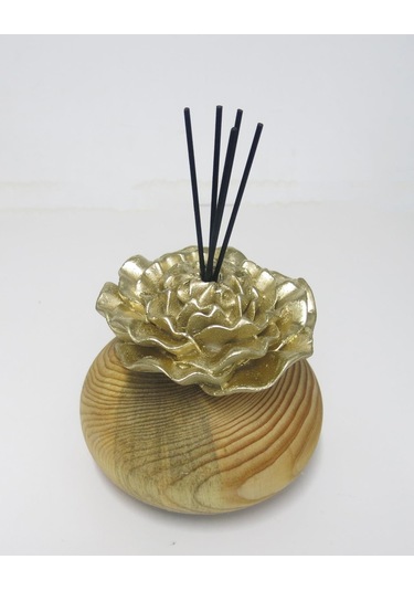 Missi Masif Ahşap Gold Taşlı Dark Amber Oda Kokusu