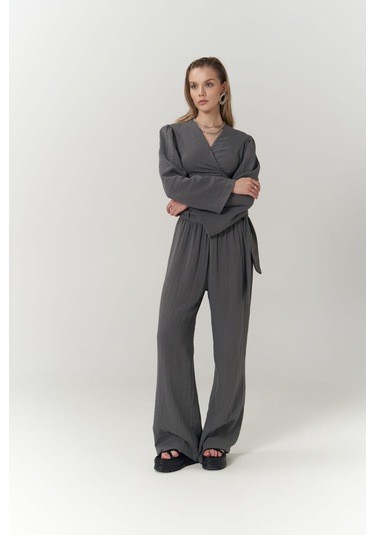 Atina Antrasit Müslin Takım Natural