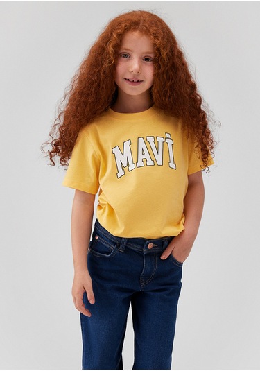 Mavi - Mavi Logo Baskılı Sarı Tişört 7610109-71377 Sarı