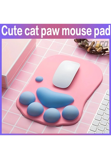 Yeni 1 Adet Stonego Silikon 3d Kedi Pençe Bilek Mouse Pad