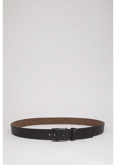 DeFacto Erkek Dikdörtgen Toka Suni Deri Jean Kemeri S4214AZNSBK23