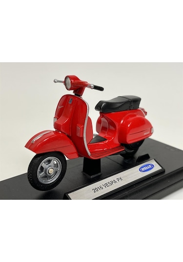 2016 Vespa Px Kırmızı 1:18