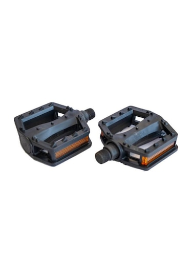Zozo Pedal Hf-824 W/ball, W/ref Reflektörlü Bisiklet Pedalı Plastik Dış Yüzey Siyah