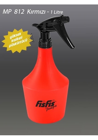 Kimyasala Dayanıklı 1 Lt Fısfıs Manuel Sprey Pompa Kırmızı