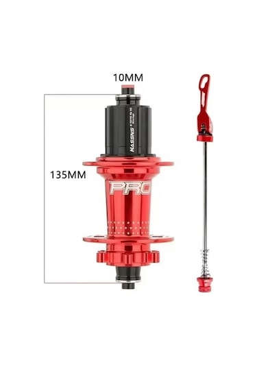 Hassns Pro7 Ön Arka Göbek Seti 32 Delik Kırmızı