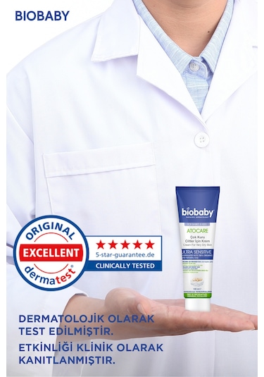 Biobaby Çok Kuru Ciltler Için Krem 100 ml - Organik Kır Iğdesi Yağı Organik Zeytin Yağı Atopik Ciltler