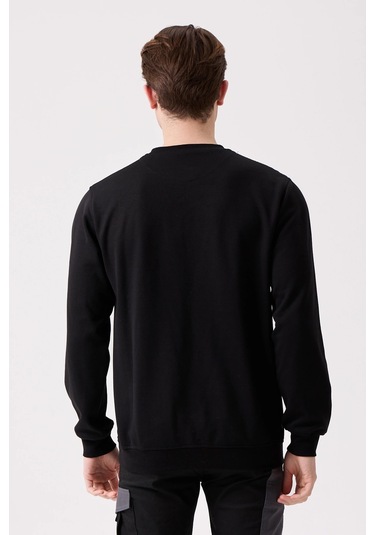 Sanford O Yaka Basic Sweatsırt Siyah