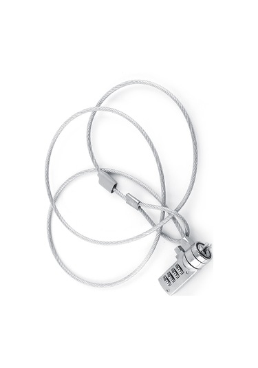 Konesam 110 Cm 4 Basamaklı Yeniden Ayarlanabilir Not Defteri Güvenlik Kilit, Çelik Kablolu Anti-hırsızlık, Tüm Dizüstü Ve Masaüstü Bilgisayarlarda Uyumlu