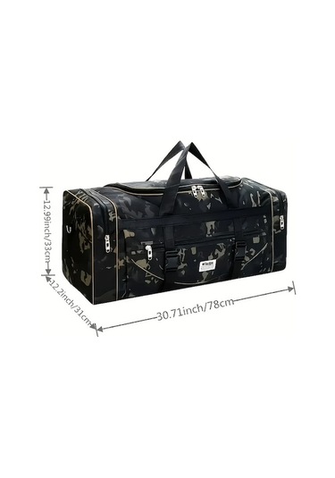 Sandwich Ekstra Büyük Katlanır Seyahat Çantası - Sağlam Nylon Sapı, Siyah - Motion003 Siyah