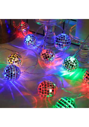 Fosenze 1.8m Renkli Led Toplu Işık Zinciri, 10 Ampul Sabit Aydınlatma, Mutfak Bahçe Parti Dekorasyonu Aa Pil İçermez Çok Renkli