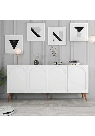 Variant Lyon Konsol - Beyaz / Ceviz
