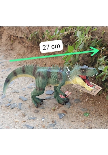 Trex Dinazor Kırılmaz Oyuncak 27 Cm Ağız Hareketli Dinozor Gerçek Ince Detay
