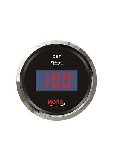 Dijital Yağ Göstergesi 10 Bar 12-24v Siyah