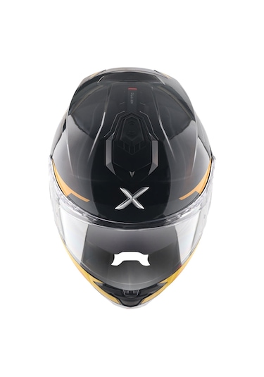 Axor Brutale Kryptıc Full Face Kapalı Kask Parlak Sarı - Siyah