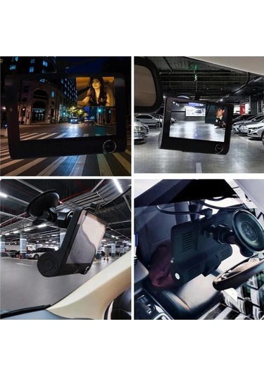 Joyjadehub Araba Dvr Dashcam Dash Kamera Hd Ekran 1080p 3 Lensli