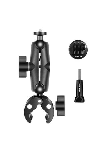 Teltree Pu909b Abs+alüminyum Allyuminiyum Kraba Klembi, 360 Döner İki Top Kafa, Maks. 500g Yük Kapasitesi