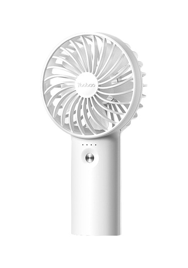 Yoobao Y-f3 Usb Fan Şarj Edilebilir El Tipi Mini Fan Masaüstü 3 Seviyeli Küçük Fanlar Elektrikli Fan Beyaz 3000mah F