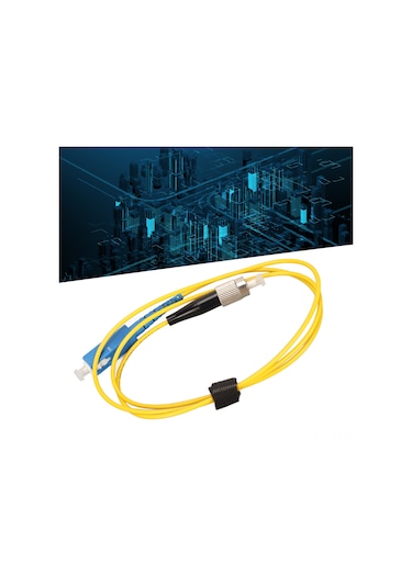 Fosenze 0.5m Fc-sc Tek Modlu Fiber Optik Kablosu - Kalın Pvc, Stabil Veri Transferi, Yüksek Bant Genişliği, Ev/school/hastane Uygulamaları