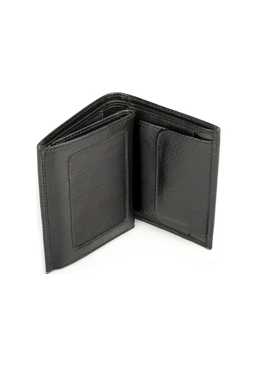 Bay Pablo V90 Siyah Hakiki Deri Erkek Cüzdan Siyah
