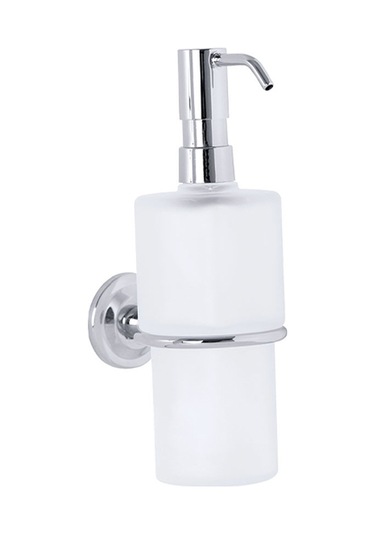 Serel Lale Sıvı Sabunluk-camlı Krom