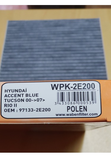 Hyundai Accent Blue Karbonlu Polen Filtresi (wpk-2e200)