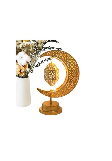 Bayram Dekorasyonu Işık Ay Ambiyans Lambası Döndürülebilir Diğer