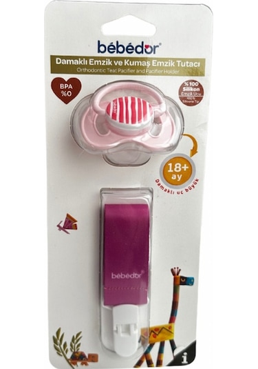 Bebedor 201-203 Emzik e Emzik Askısı +18 Ay Pembe