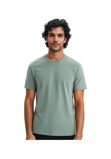 Ar-ma Erkek Regular Fit Pamuk Süprem Basic Bisiklet Yaka Tişört Y31344408002 Yeşil Melanj 2XL Ar-ma Erkek Regular Fit Pamuk Süprem Basic Bisiklet Yaka Tişört Y31344408002 Yeşil Melanj 2XL