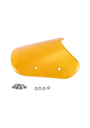 Nayomiglow 1 Takım Motosiklet Ön Camı 5-7 İnç Far Rüzgar Deflektörü Ön Camı Evrensel Honda Yamaha Kawasaki Suzuki İçin