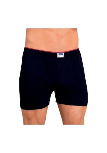 Berrak 1099 Düğmeli Erkek Boxer Penye 3'Lü