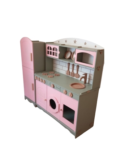 Mdf Boyalı 3 Kapaklı Mutfak Buzdolabı Seti 1