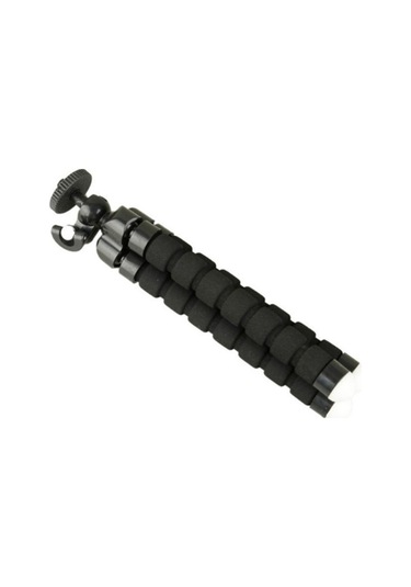 Cep Telefonu Tripod Mini Esnek Sünger Ahtapot Şekilli Tripod Akıllı Telefon Kamera Bükülebilir Tripod Siyah