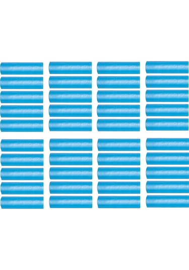 Orta Boy Çöp Poşeti 55x60 Cm 30 Lt 20'li Rulo 40 Paket Mavi