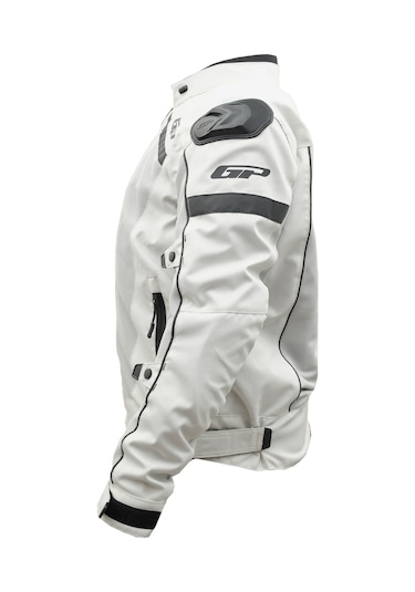 Gp Kompozit Mnty001 Yazlık 5 Korumalı Motosiklet Montu Beyaz